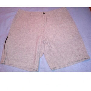 Eddie Bauer Chino Shorts Mens Size 33 Classic Fit Flat Front Slash Pockets (P10)